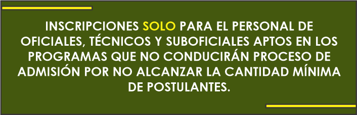 INSCRIPCIONES SOLO PARA ..